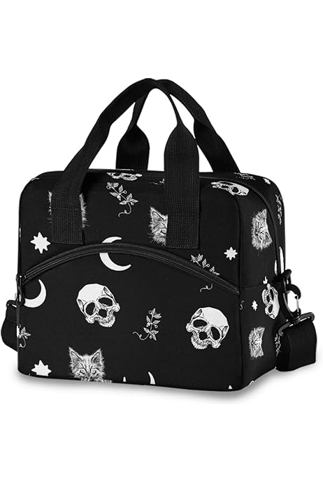 Mochila Gótica De Alas De Murciélago Corazón Con Encaje (Negro)