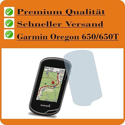 2x Entspiegelnde Displayschutzfolie Bildschirmschutzfolie für Garmin Oregon 650 / 650T - Nahezu blendfreie Antireflexfolie