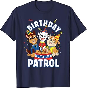 Paw Patrol Birthday Patrol Happy Birthday Pups T-Shirt
