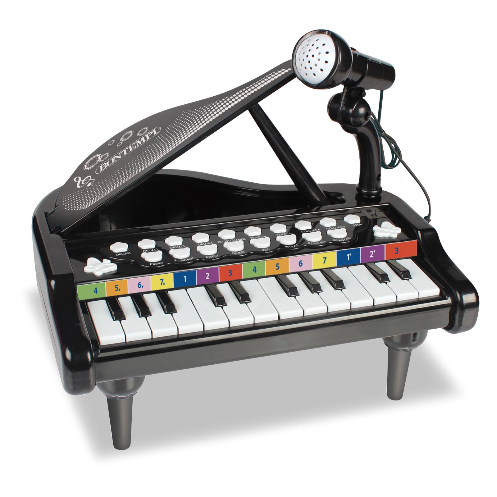 Bontempi | MiniHarmony - Electronic Piano with 24 Keys for Perfect Music Exploration, 280 x 270 x 230 mm