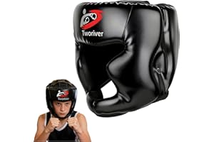 Boxing Headgear 1 Pack for Men & Kids - Adjustable Closed-Type Helmet, Sparring Muay Thai Kickboxing - Zero-Shift Fit, Chin L