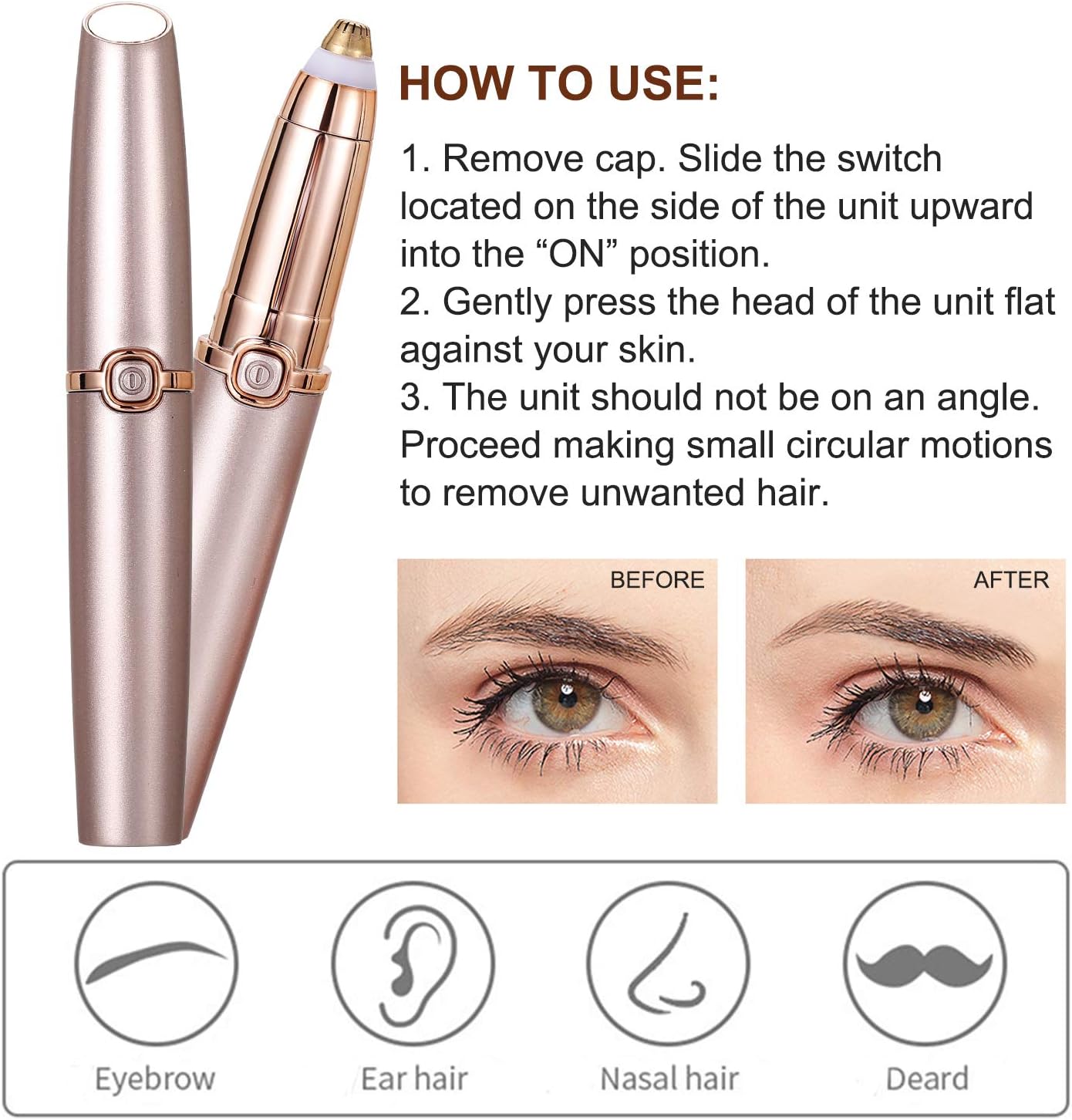 nuonove electric eyebrow trimmer