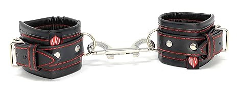 Gepolsterte Sex Handfesseln für Paare - Hochwertige ORIGINAL MySecretPleasure Handschellen/Sex Fußfesseln - Erotik Fessel Spi