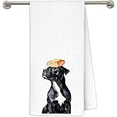 MKIJUHB Funny Staffordshire Bull Terrier Kitchen Dish Towels, Cute Baking Staffordshire Dog Decorative Hand Tea Towels for Kitchen Bakery, Dog Lover Owner Gifts, 16x24 Inch