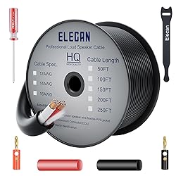 Elecan Pro Series 12/2 Outdoor Speaker Wire Cable