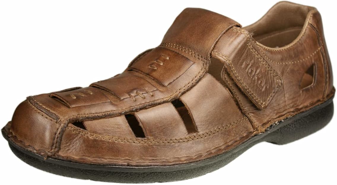 Rieker Arne 10586 Mens Sandals Leather, Brown, Size 46 EU Amazon.co.uk