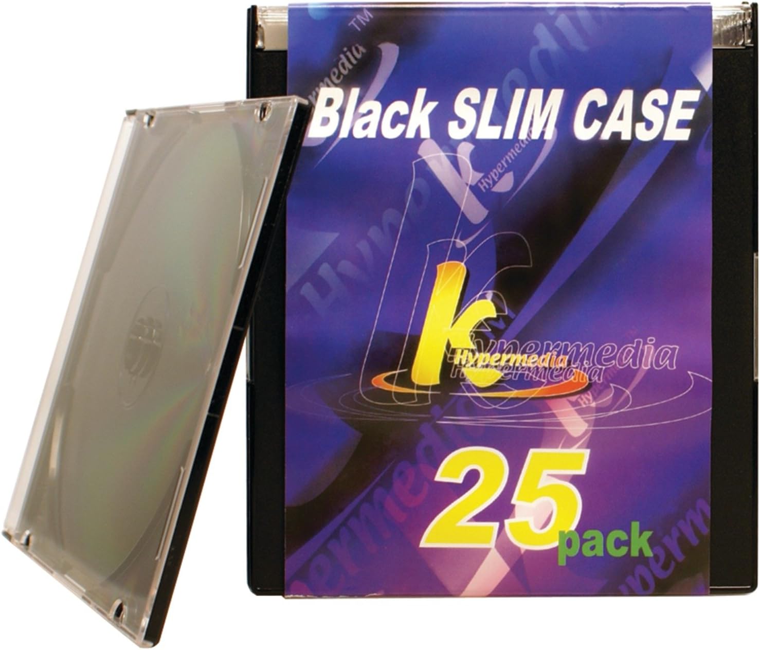 KHypermedia Slim Jewel Cases (Black, 25-Pack) (Discontinued by Manufacturer)