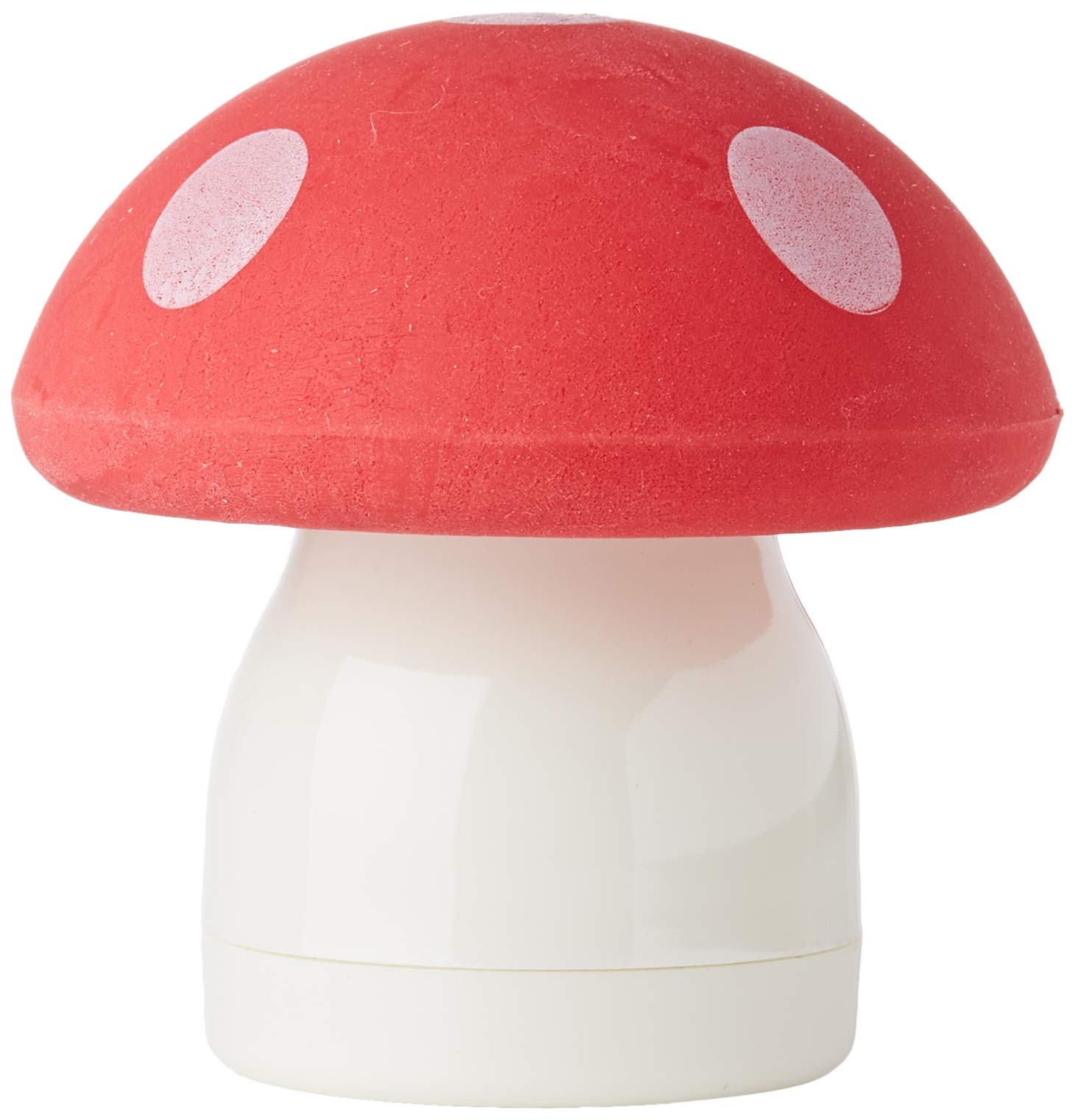 Legami - Eraser with Sharpener Magic Mushroom, 0.5x5 cm, Red Version, to Clear and Tempere, Rubber with Mushroom Shape Sharpener