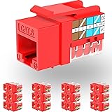 Rapink RJ45 Keystone Jack Cat6 10G Support, Cat6