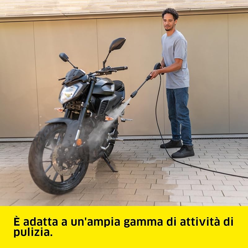 idropulitrice K 3 FJ Home, max. 120 bar, 380 l/h, superficie: 25 m²/h, filtro acqua, 4,3 kg, pistola ad alta pressione, ugello rotante e per schiuma, lancia Vario Power, kit per la casa