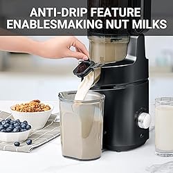 AMZCHEF Juicer Machines, 5.8" Extra Self-Feeding