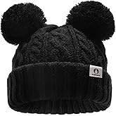 FURTALK Toddler Winter Hat Pom Pom Beanie Knitted Warm Hats for Baby Kids Boys Girls