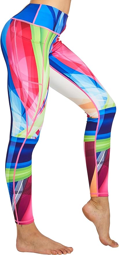 printed leggings with pockets