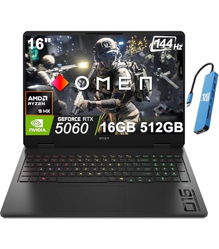 Amazon.com: HP OMEN Gaming Laptop, AMD Ryzen 9-8940HX, 32 GB DDR5