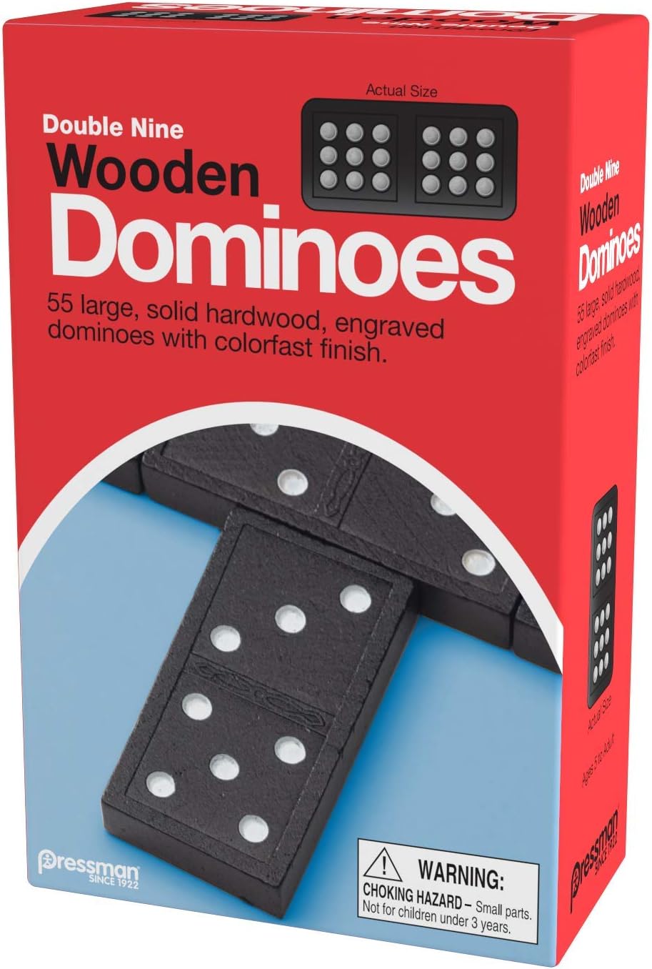 Goliath Games Double 9 Wooden Dominoes, Wooden Dominoes Nine, 5 Inches - Image 5