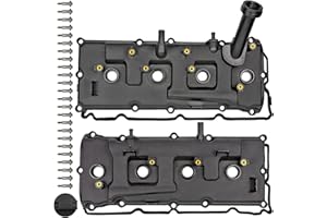 MITZONE Valve Cover Set with Bolts & Oil Cap & Gaskets & Spark Plug Tube Seals & PCV Valve Compatible with 2004-2016 Nissan Armada NV2500 NV3500 Pathfinder Titan Infiniti QX56 5.6L #13264-ZE01A 13264-ZE00A