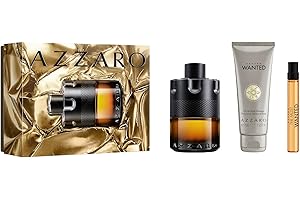 Azzaro The Most Wanted Parfum 3-Piece Gift Set for Men, Fiery Spicy & Ambery Fragrance