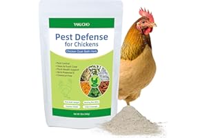 YAKUCHO Dust Bath Herb Blend for Chickens, Feather Health Support Herbal for Chicken Coop Freshness, Natural Nesting Box Herbs for Bedding 12oz, Natural Herbal Dust Bath Powder for Hens Roosters