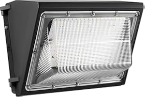 UNUNONO Dusk to Dawn 120W LED Wall Pack Light, 15600LM 600-800W HPS/HID Equivalent, 5000K Daylight Commerical/Industrial Outdoor Security Lighting, ETL for Parking Lot,Warehouse,Entrance,Garages