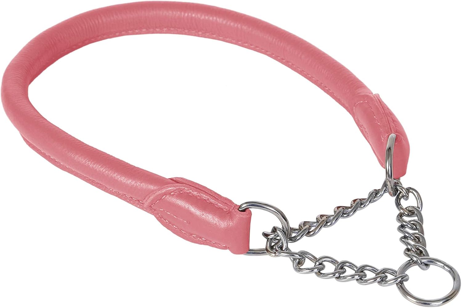 leather half check collar