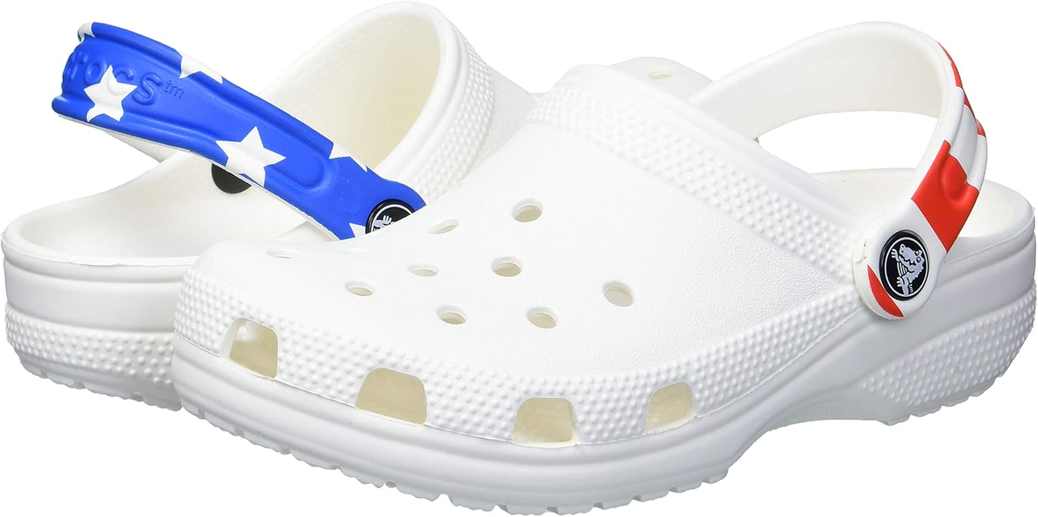  | Crocs Men’s and Women’s Classic American Flag Clog | 4th of July Crocs Clogs | Mules & Clogs