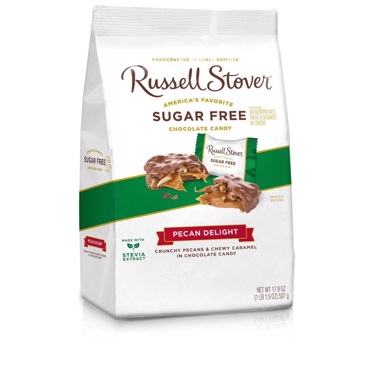 Amazon Com Russell Stover Sugar Free Pecan Delight Gusset Bag 17 9 Ounce Grocery Gourmet Food