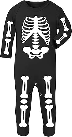 skeleton baby grow