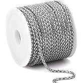 33FT Stainless Steel Corn Chains Roll, 2mm 304 Stainless Steel Popcorn Chain Spool Bulk for DIY Jewelry Making Necklace Bracelet