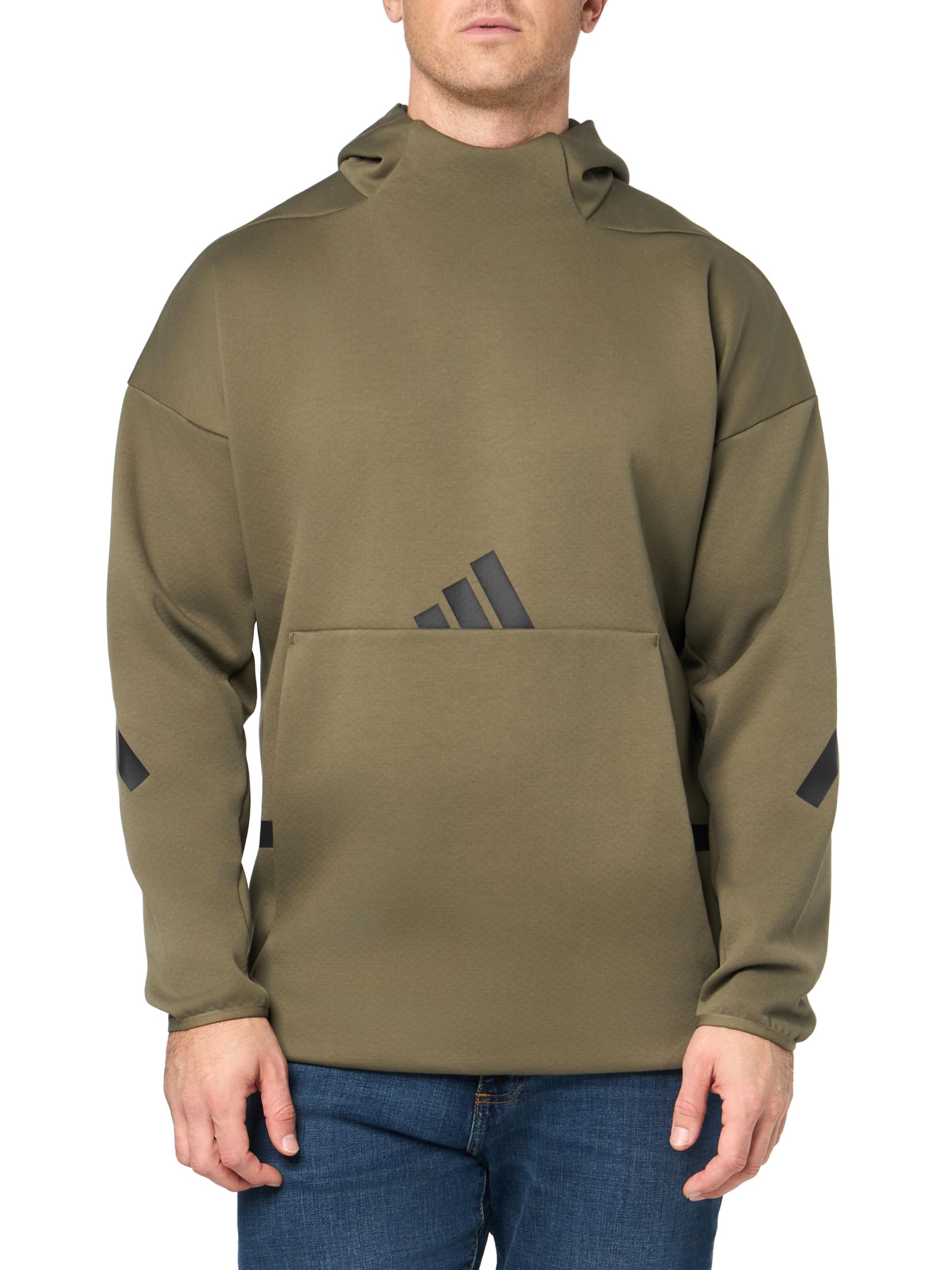 Photo 1 of adidas Men's Z.N.E. Sportswear Hoodie, Olive Strata, Medium/Tall