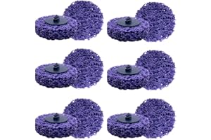 12PACK - 2" Mini Quick Change Strip & Clean Discs, Purple Easy Strip Disc for Die Grinder, Heavy Duty Surface Treatment, Rust
