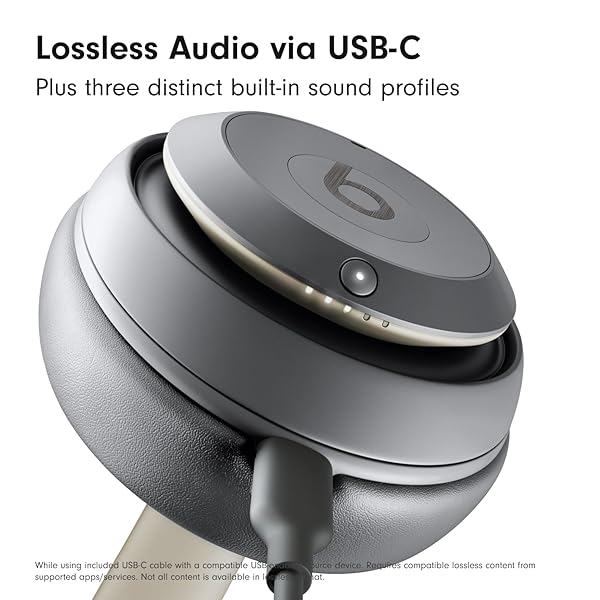 BEATS STUDIO PRO PREMIUM WIRELESS OVER-EAR HEADPHONES- UP TO 40-HOUR BATTERY LIFE, ACTIVE NOISE CANCELLING, GREAT FOR TRAVEL & COMMUTING, APPLE & ANDROID COMPATIBLE – EXCLUSIVE SAND GRAY