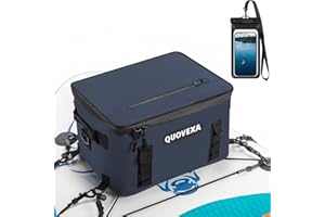 Quovexa Paddle Board Cooler Bag, Sup Cooler, Coolers Deck Bag with 4 Pockets, Kayak Cooler Fits 30 Cans, Deck Coolers Bag for Paddleboard, Paddle Board Accessories with Phone Pouch