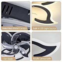 haodengshi Geometric Ceiling Fan with