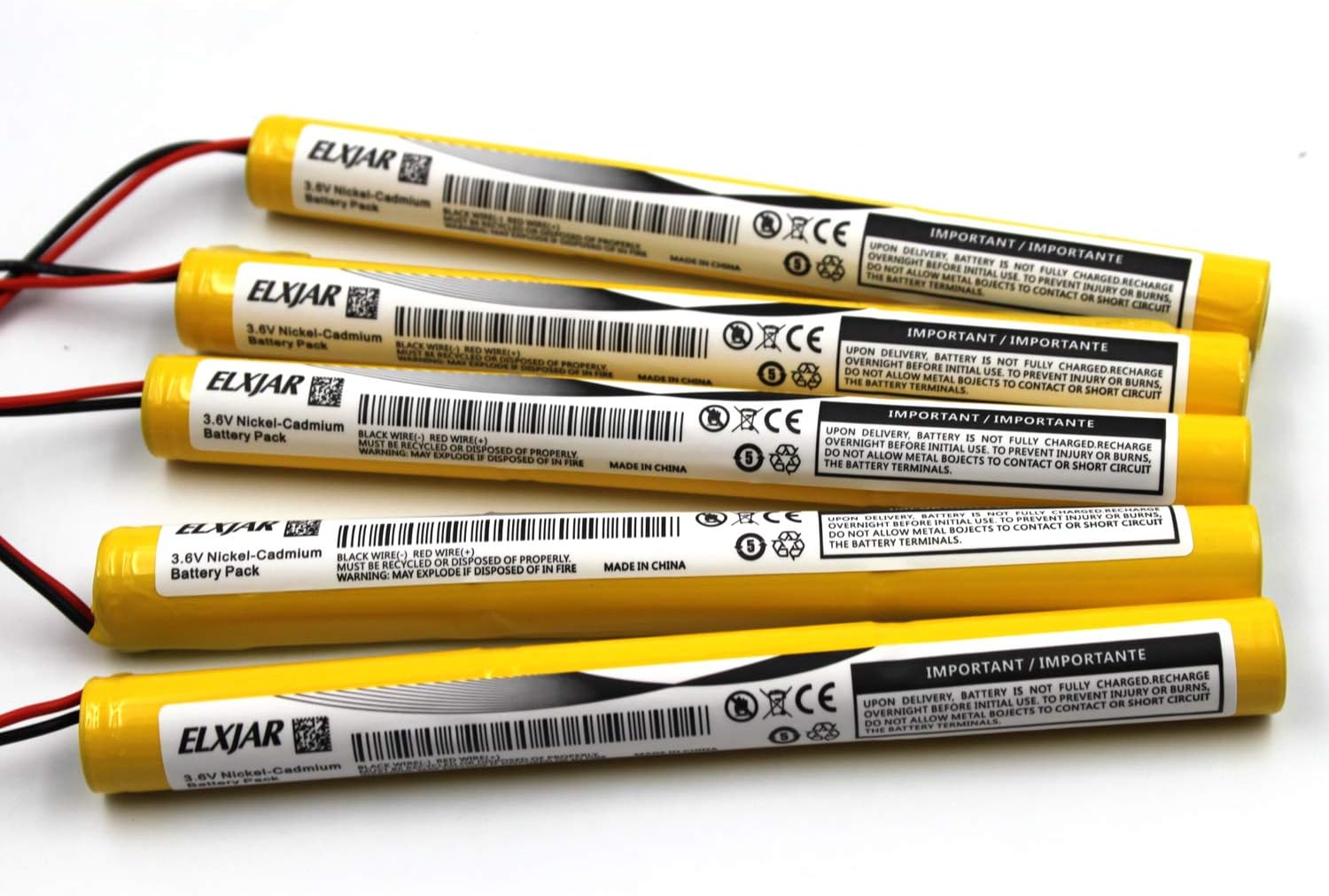 (5Pack) 3.6V 900mAh OSA191 NiCD Battery Pack Replacement