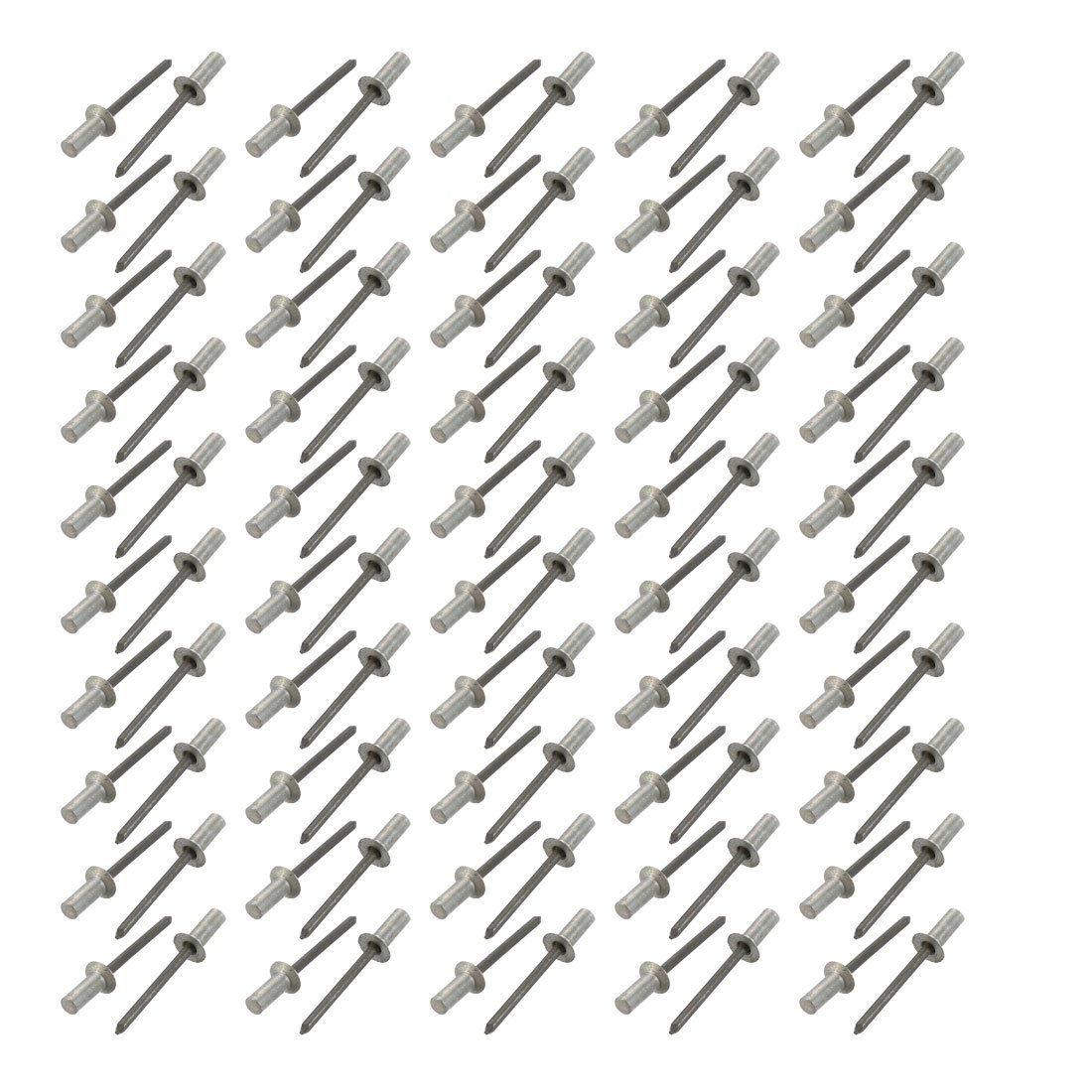 Sourcingmap 5mmx13mm Aluminum Countersunk Head Closed End Blind Rivets Fastener 100pcs