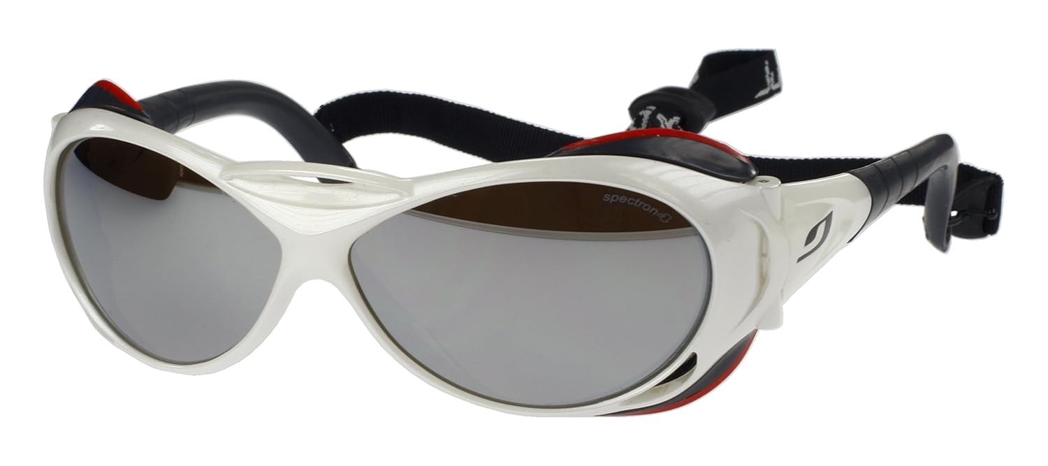 Julbo Explorer Sunglasses, White, Spectron 4 Lenses Category 4 Protection Large Fit Amazon.co