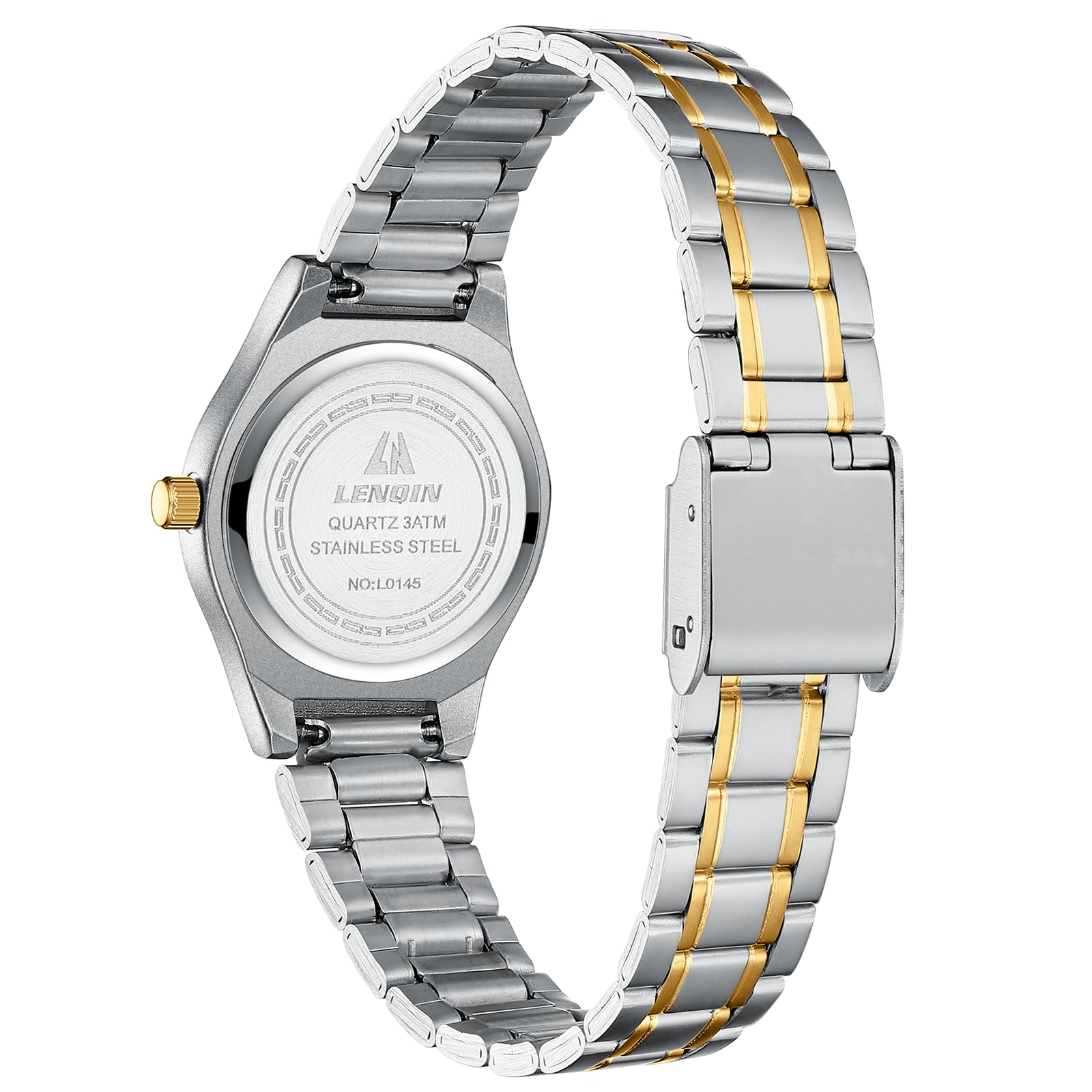 LN LENQIN Women's Watch Stainless Steel Wrist Watch Women's Waterproof Watch Women's Classic Analogue Quartz Women's Watches