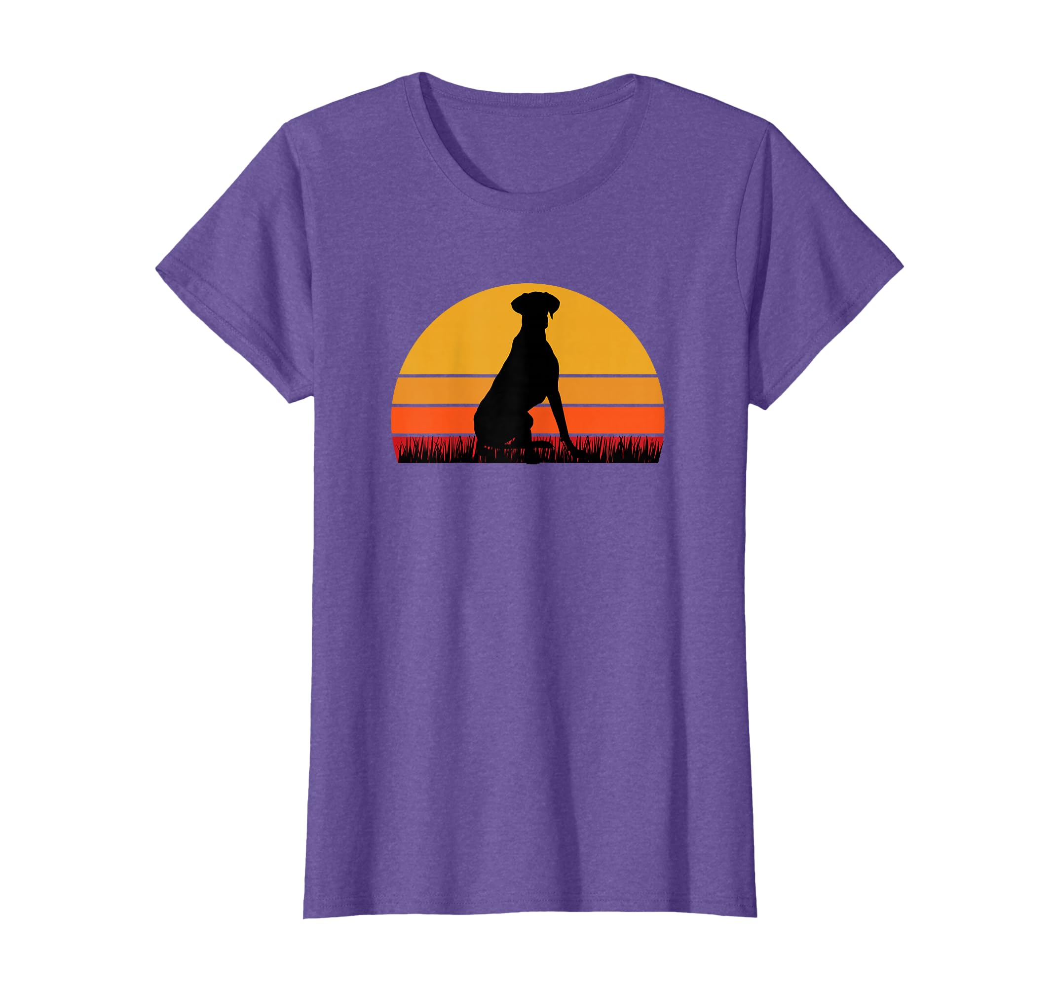 Great Dane Dog Vintage Retro Sunset Mom Dad Cute Pet T-Shirt