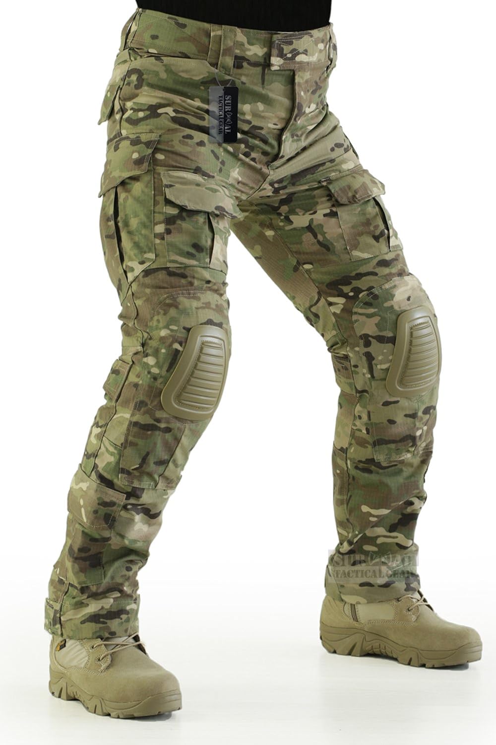 ZAPT Tactical Pants with Knee Pads Airsoft Camping Hiking Hunting BDU Ripstop Combat Pants 13 Kinds Army Camo Uniform Military Trousers : Sports & Outdoors