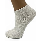 Men's Flax Linen Ankle Socks Quick-Drying Finely Made Mesh-knitted