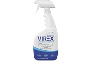 VIREX Diversey CBD540540 All Purpose Disinfectant Cleaner- Kills 99.9% of Germs and Eliminates Odors, Lemon Scent, Ready-to-Use Spray, 32-Ounce