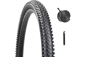 26x1.95/24x1.95 Bike Tire,HUIOK Folding Replacement Bike Tires,Cushioned and Comfortable MTB Bicycle tire,Rubber Tires for Hard Roads, Muddy