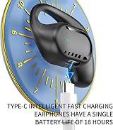 CENMOO Wireless Earbuds with Ear Hooks BT5.3 Sports Headphones Single Earphones view 7