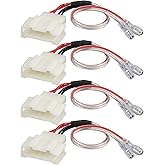 RED WOLF Door Speaker Wiring Harness Adapter Select for VW Volkswagen 1999-2019 Golf/Beetle/Passat, 1999-2016 Jetta Aftermark