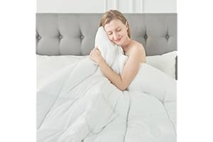 KUSNUG Bedding Comforter Duvet Insert Twin Size, Cooling Lightweight Quilted Comforter with Corner Tabs, Box Stitched White Down Alternative Comforter(68"x90")