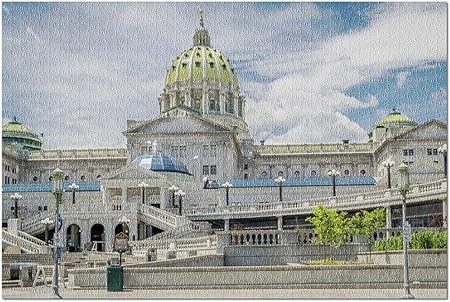 Amazon Co Jp Hdハリスバーグ ペンシルベニア キャピトルリアビュー 大人用プレミアム1000ピースジグソーパズル 19x27 おもちゃ