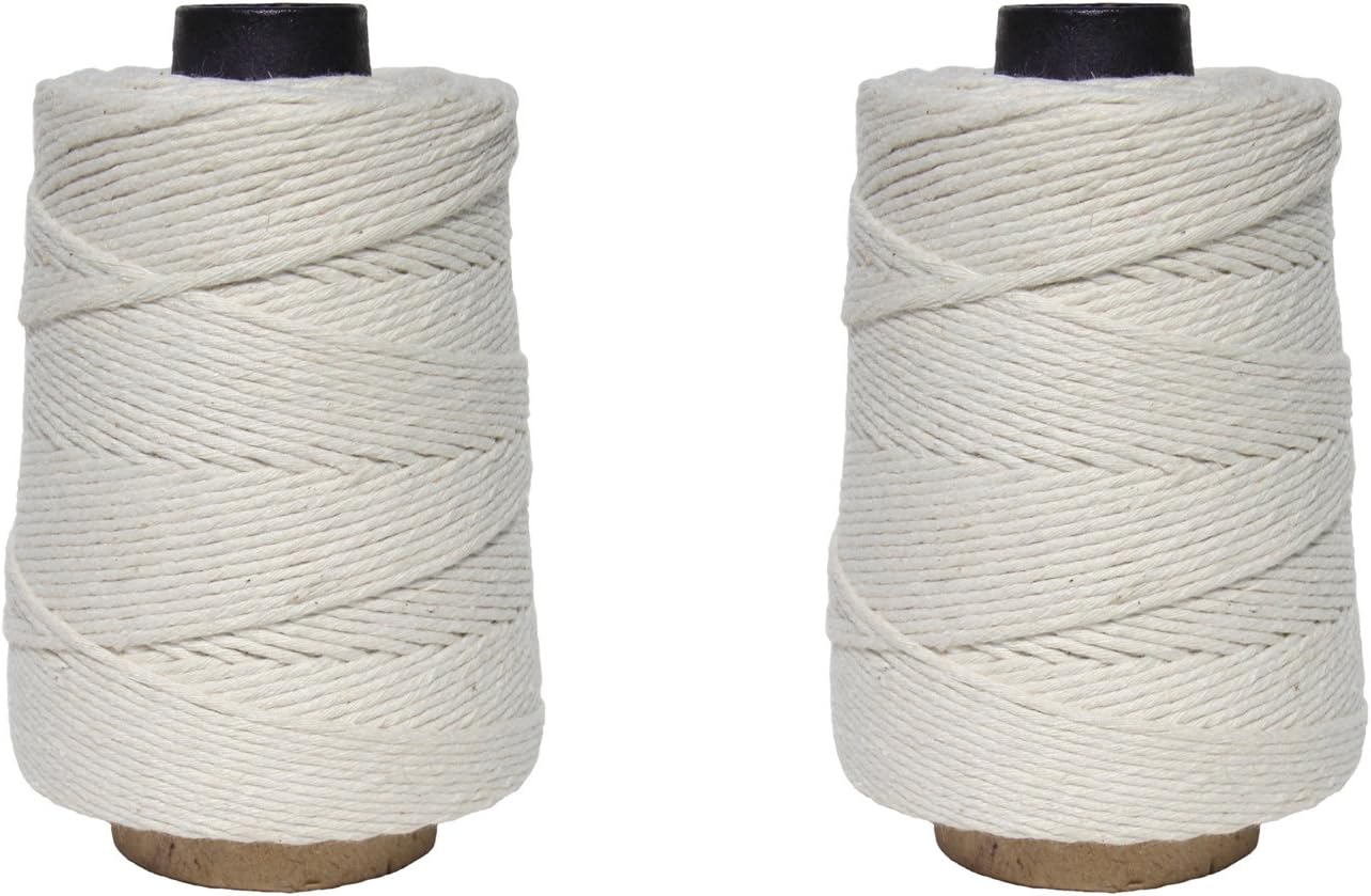 Professional Cooking Butcher's Cotton Twine 2 Pack for Meat Prep