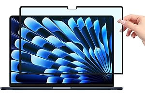 FILMEXT Macbook Air 15 inch Screen Protector (2024-2023,M3 M2), Anti-Glare Anti-Blue Light Filter Bubble Free Eye Protection MacBook Air 15.3" A2941 A3114