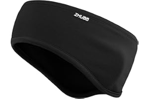 ZMUBB Fleece Ear Warmers for Men Women - Winter Headband Ear Muffs Ear Covers for Cold Weather Running Cycling Ski (black)