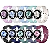 GEAK 10 Pack Compatible with Samsung Galaxy Watch 8 Band 40mm 44mm/Galaxy Watch 8 Classic Band 46mm,Soft Breathable Sport Wristband Strap for Galaxy Watch 8 40mm 44mm/8 Classic 46mm (2025) Women Men